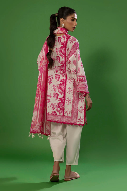 Unstitched Lawn 3 Piece Suit - 11A