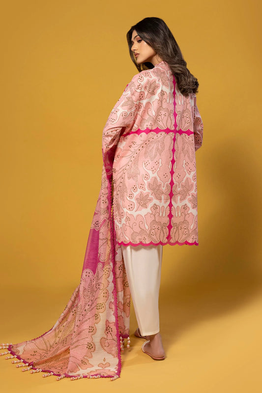 Unstitched Lawn 3 Piece Suit - 4A