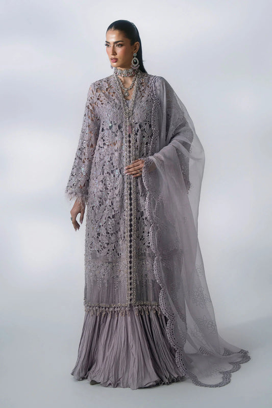 3 Piece Unstitched Embroidered Organza Suit | BD - 3105