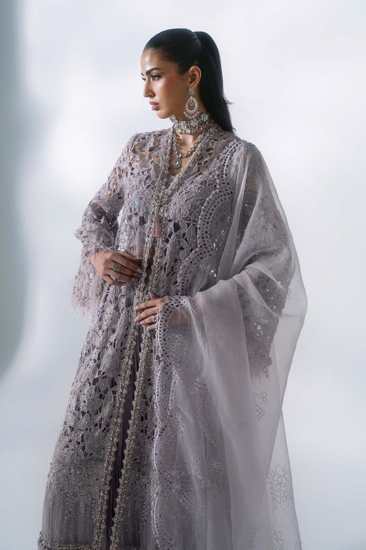 3 Piece Unstitched Embroidered Organza Suit | BD - 3105