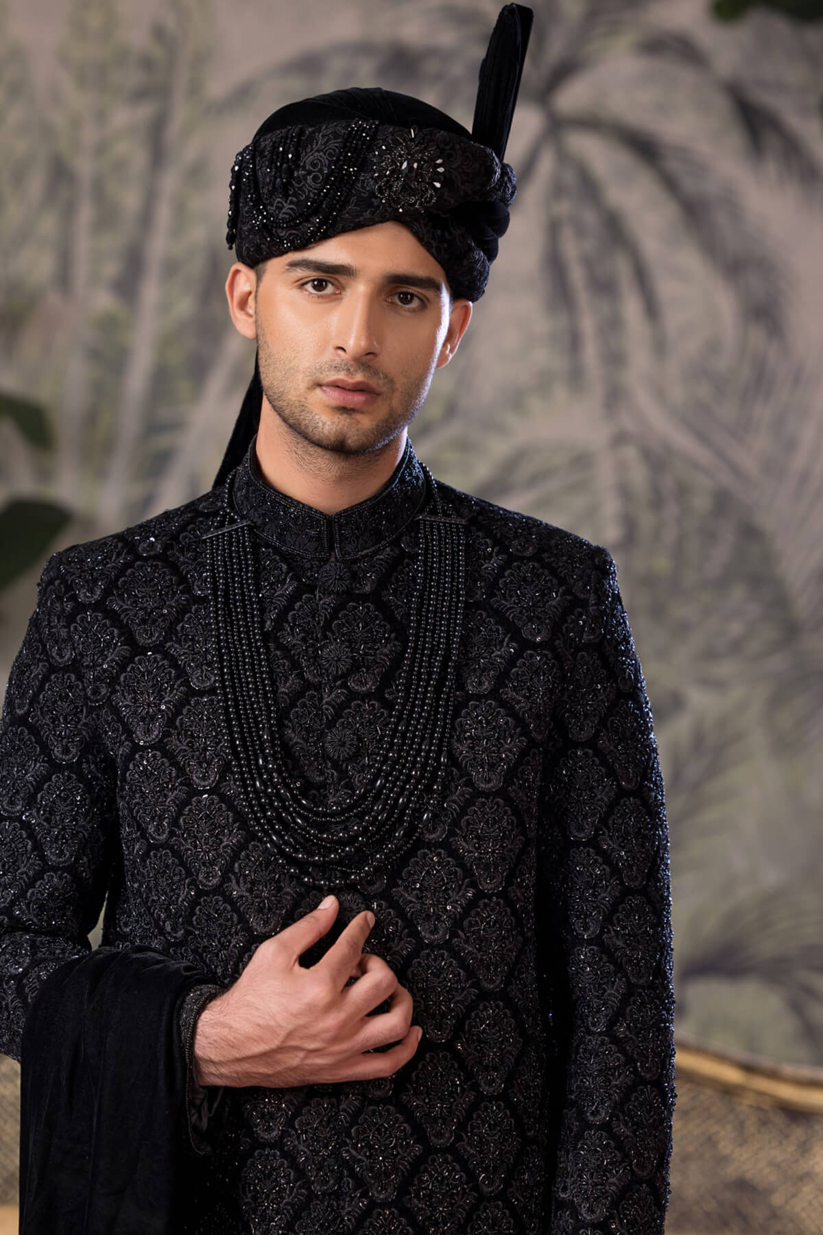 Bin Tayyab Sherwani (TD-1682) BLACK