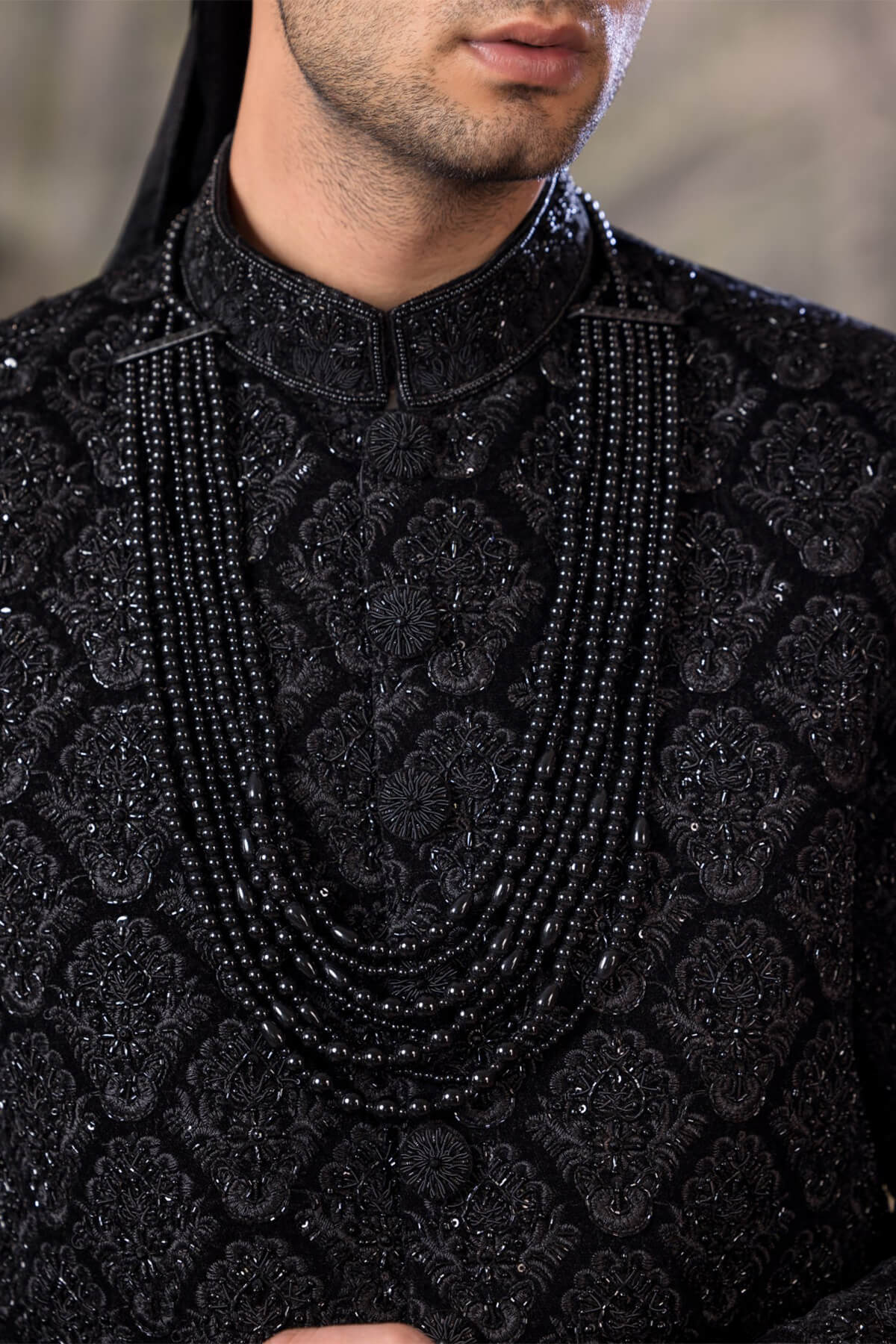 Bin Tayyab Sherwani (TD-1682) BLACK