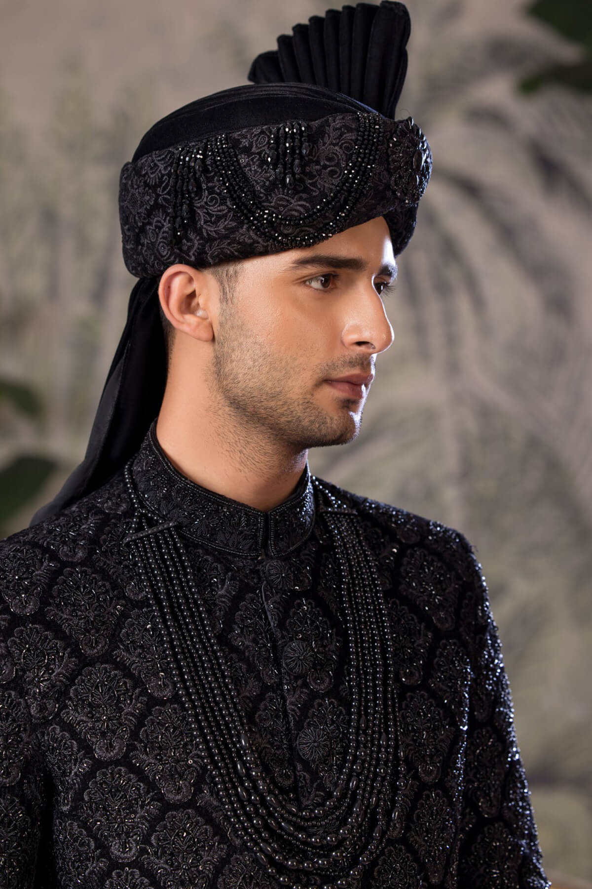 Bin Tayyab Sherwani (TD-1682) BLACK