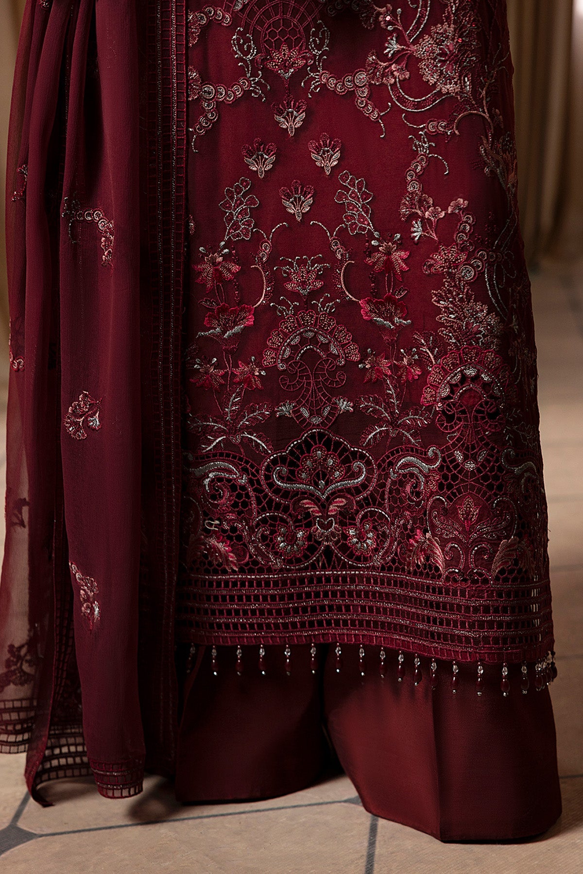 Burgundy Veil