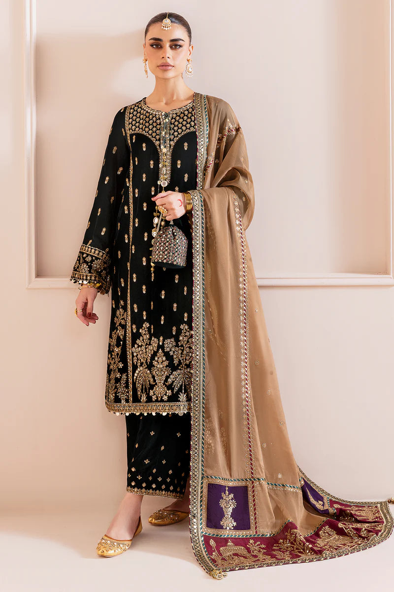 Embroidered Velvet Formal CVF D-01