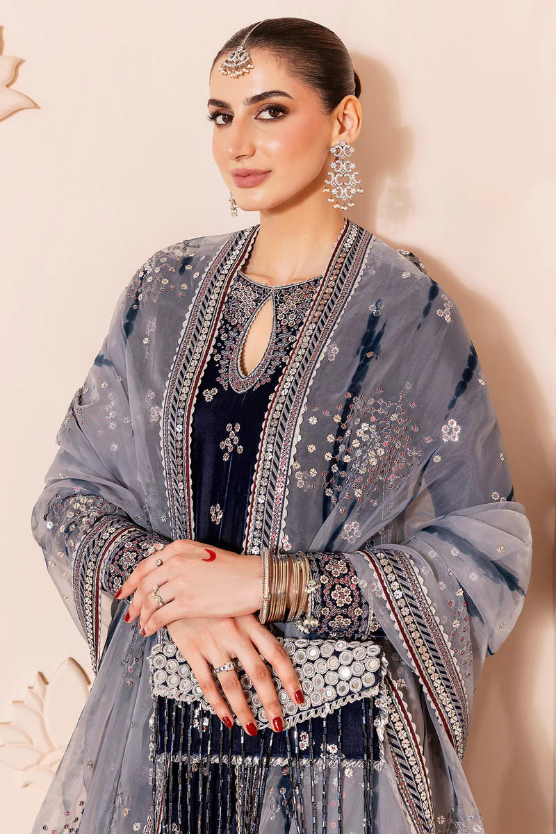 Embroidered Velvet Formal CVF D-03