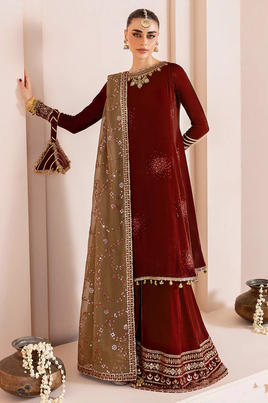 Embroidered Velvet Formal CVF D-07