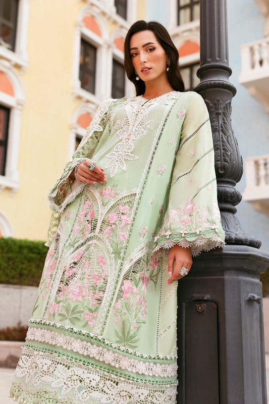3 Piece Unstitched Embroidered Lawn Suit