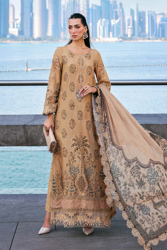 3 Piece Unstitched Embroidered Jacquard Lawn Suit