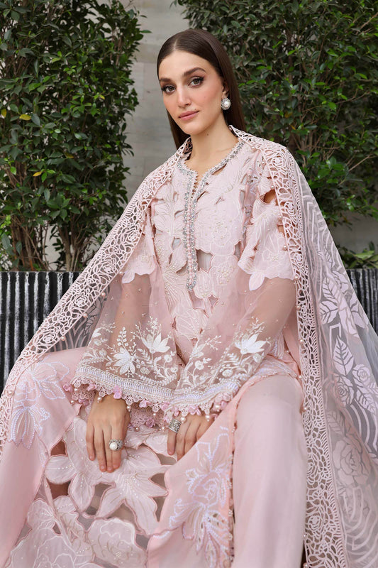 3 Piece Unstitched Embroidered Lawn Suit | EL-26-02