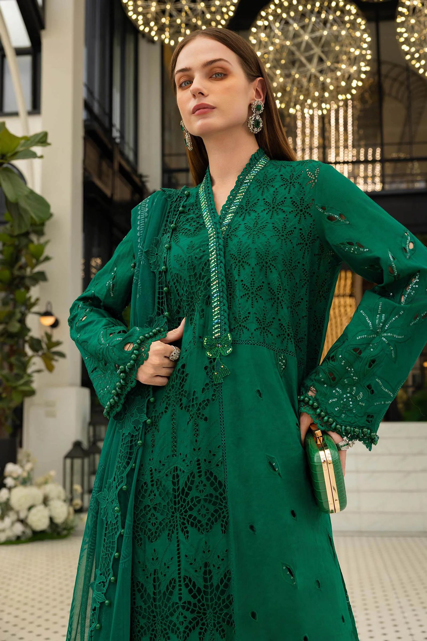 3 Piece Unstitched Embroidered Lawn Suit | EL-26-04