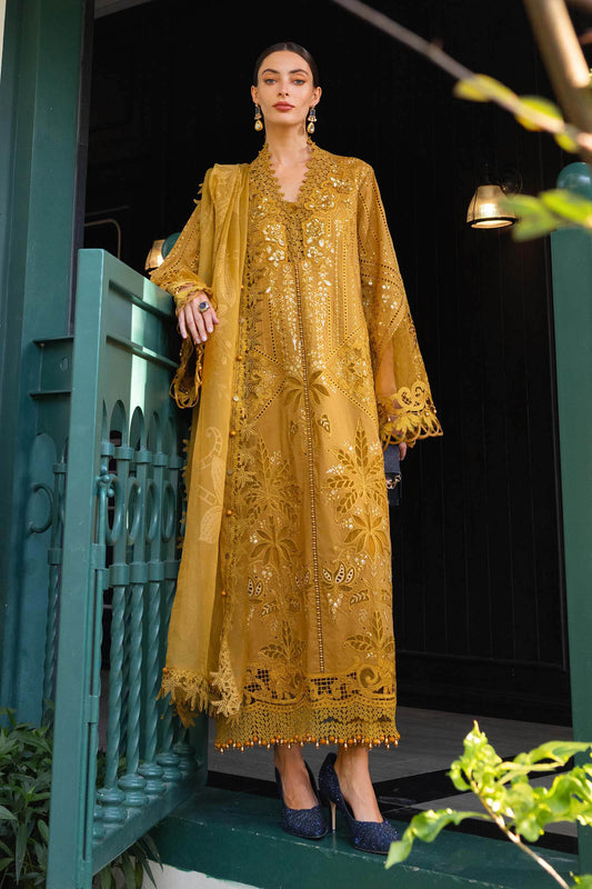 3 Piece Unstitched Embroidered Lawn Suit | EL-26-07
