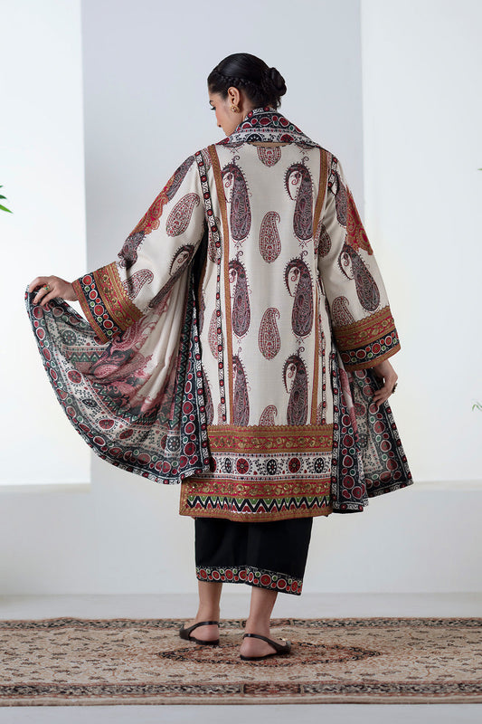 3 Piece Embroidered Khaddar Zohal - FSU5678