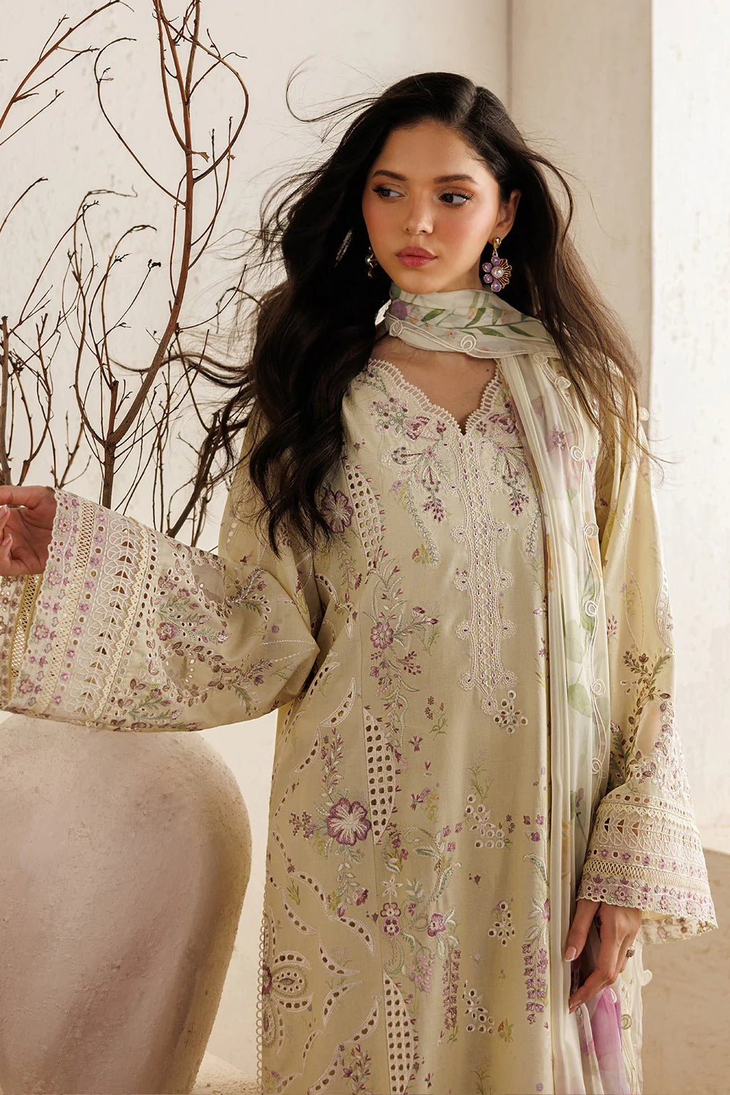 IBE-08 Embroidered Lawn