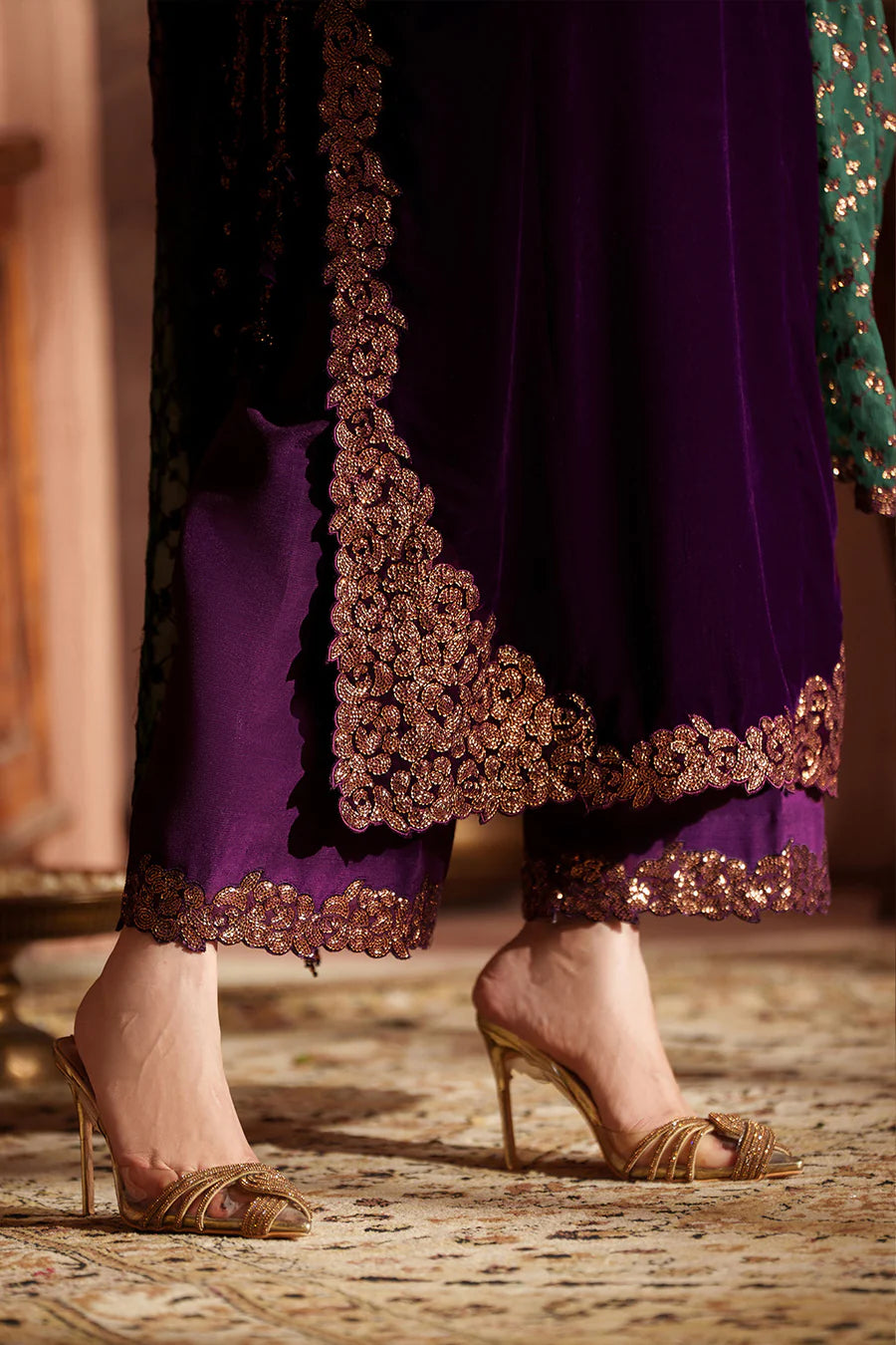 IV-57 Embroidered Velvet