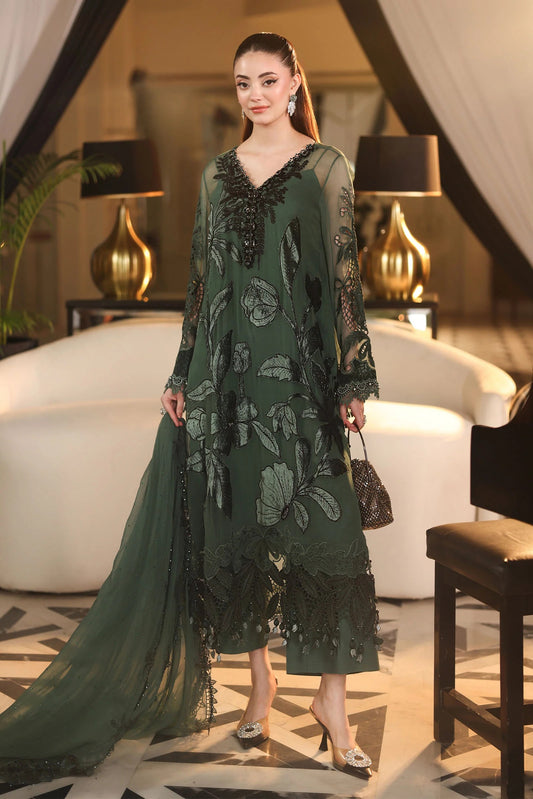3 Piece Embroidered Chiffon Suit | MPC-26-207