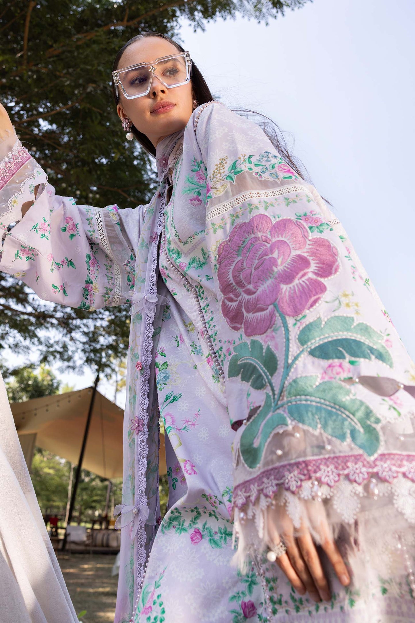 3 Piece Unstitched Embroidered Lawn Suit | MPT-2904-A