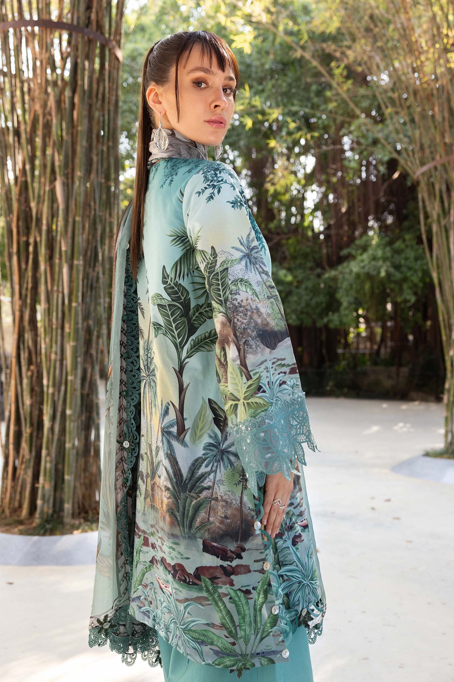 3 Piece Unstitched Embroidered Lawn Suit | MPT-2907-A