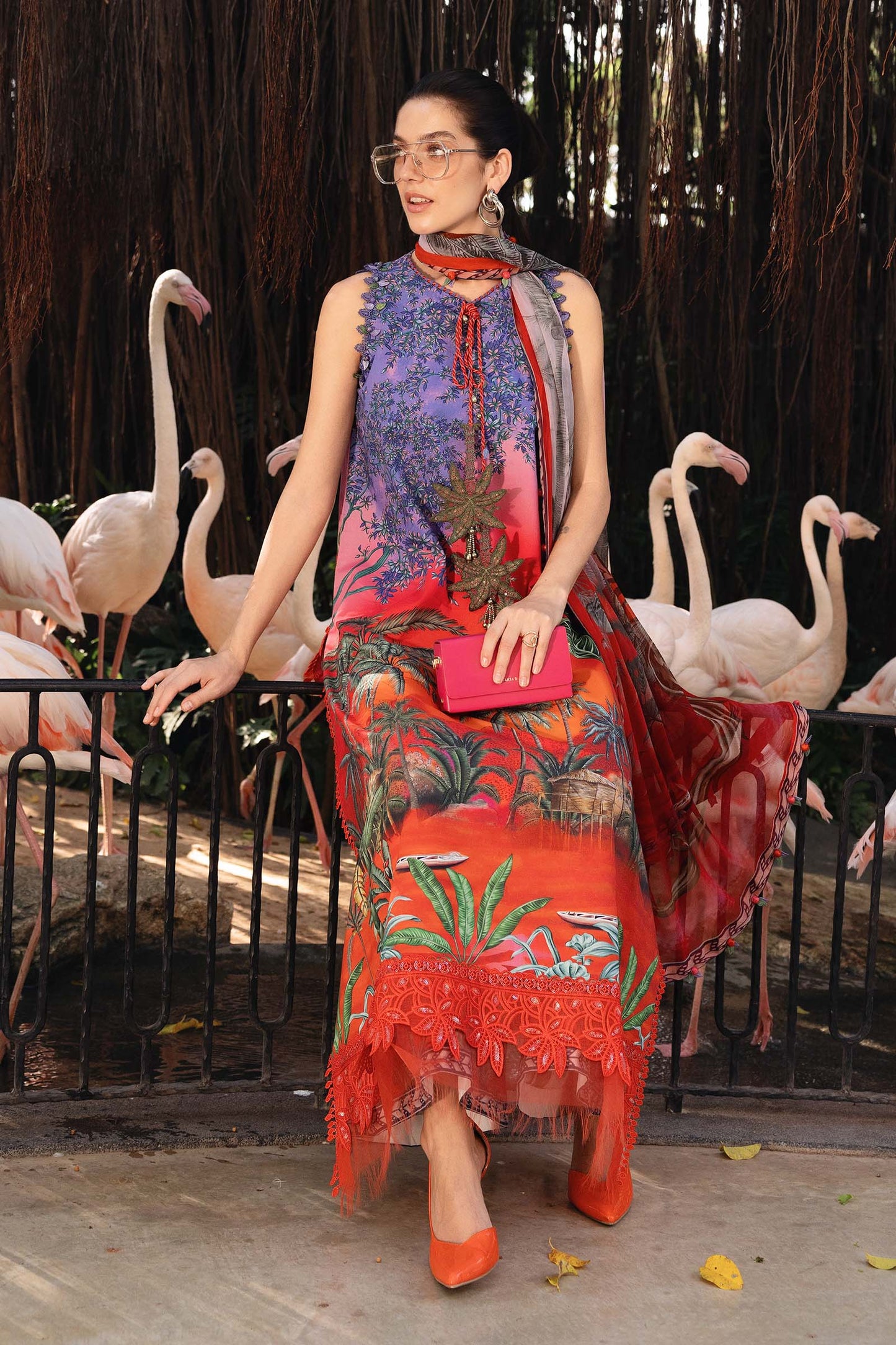 3 Piece Unstitched Embroidered Lawn Suit | MPT-2907-B