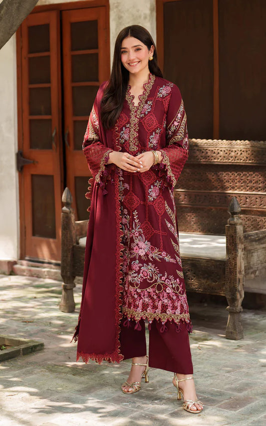 Mira LWC25-05 | 3pcs Embroidered Unstitched Winter