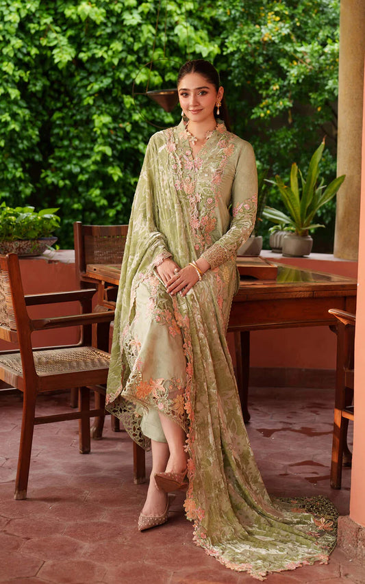 Noir LWC25-04 | 3pcs Embroidered Unstitched Winter