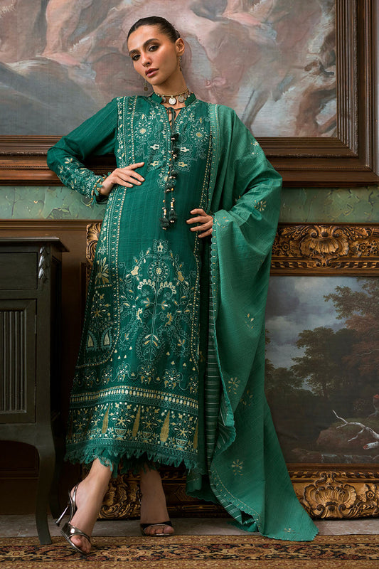 3 Piece Embroidered Suit | W-FB-WH-26-487540