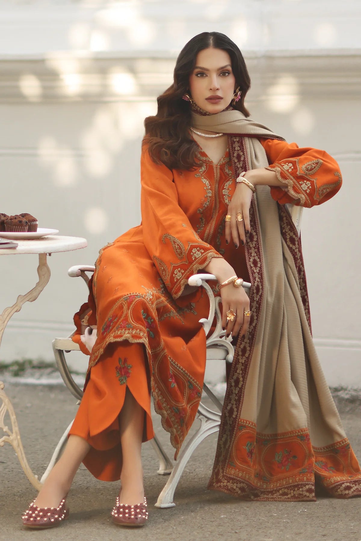 3-PC Unstitched Peach Leather with Velvet CSW5-03