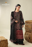 AJULK-01 Embroidered Herringbone Unstitched 3 Pcs