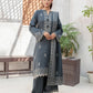 03 Piece Unstitched Pashmina Printed