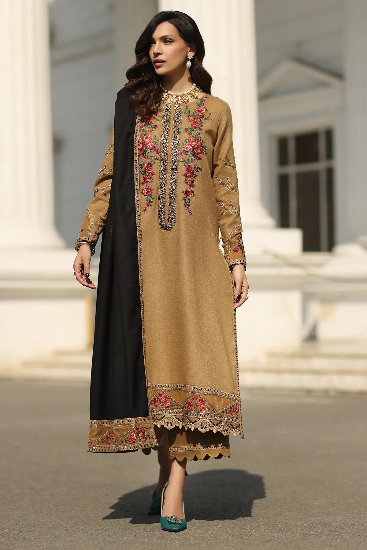 3-PC Unstitched Peach Leather with Velvet CSW5-05