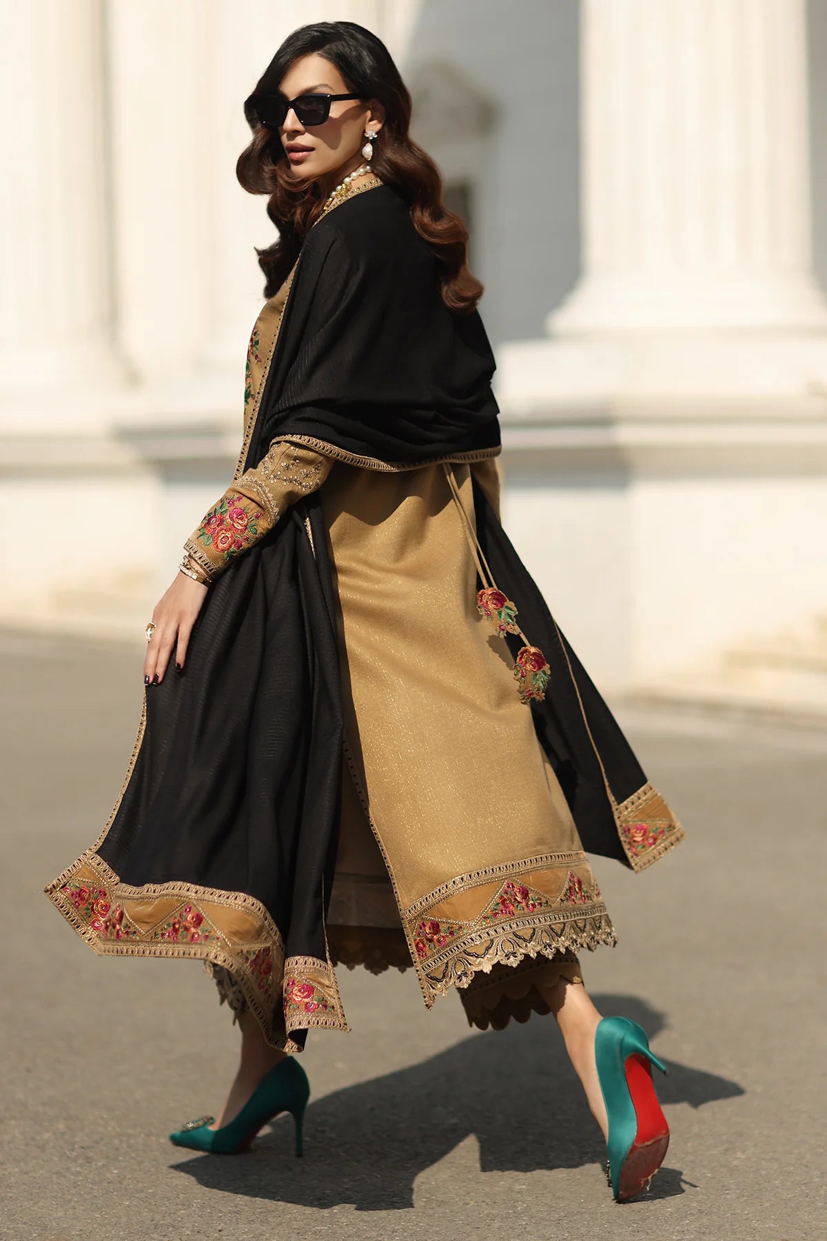 3-PC Unstitched Peach Leather with Velvet CSW5-05