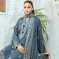 03 Piece Unstitched Pashmina Printed