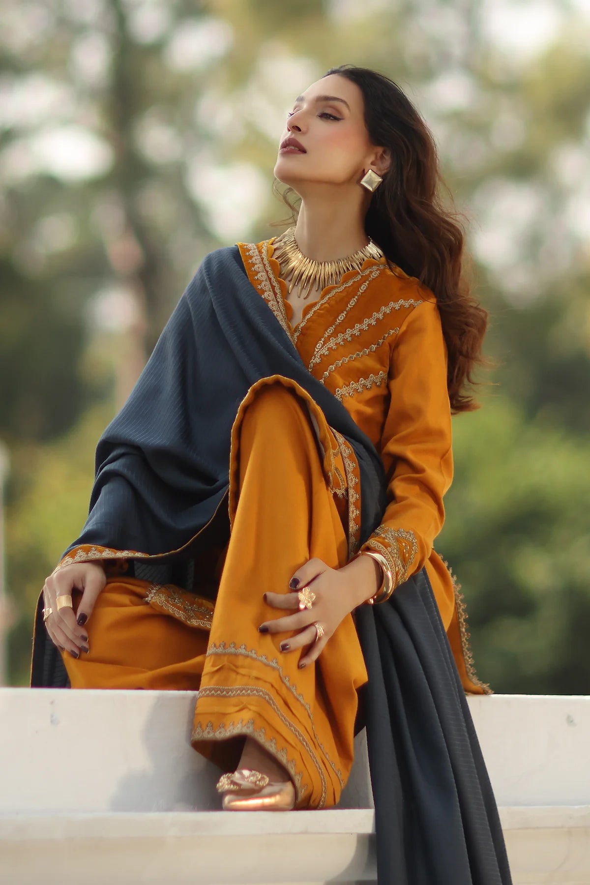 3-PC Unstitched Peach Leather with Velvet CSW5-08