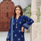 03 Piece Unstitched Pashmina Printed