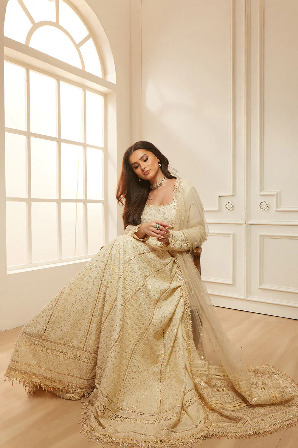 Design 1A Luxury Lawn Eid Edition 2026 Unstitched