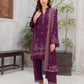 03 Piece Unstitched Pashmina Printed