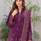 03 Piece Unstitched Pashmina Printed