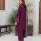 03 Piece Unstitched Pashmina Printed
