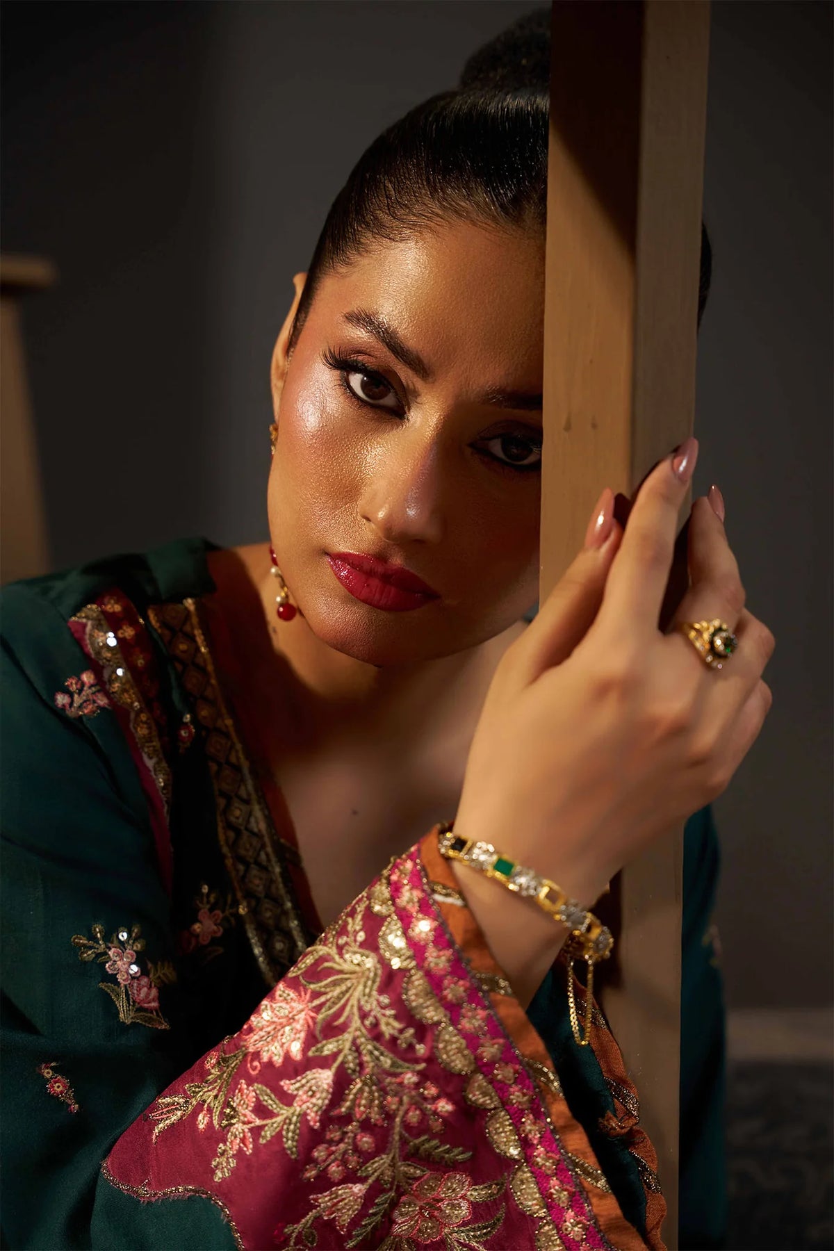 2 PIECE EMBROIDERED KHADAR KAFTAN EMB-581 A