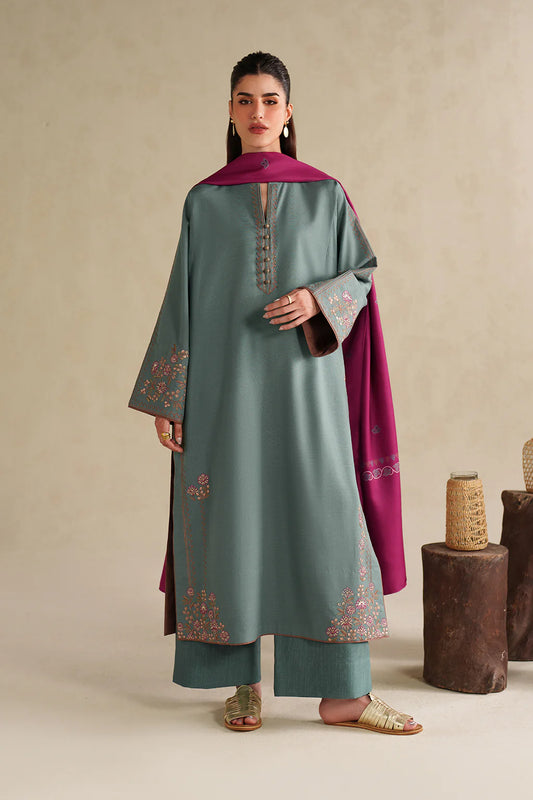 UE-589 Embroidered Khaddar