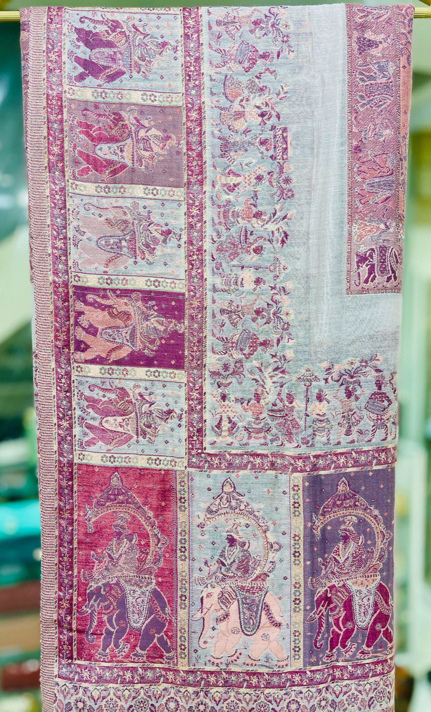 PURE INDIAN DAKHNI SHAWL