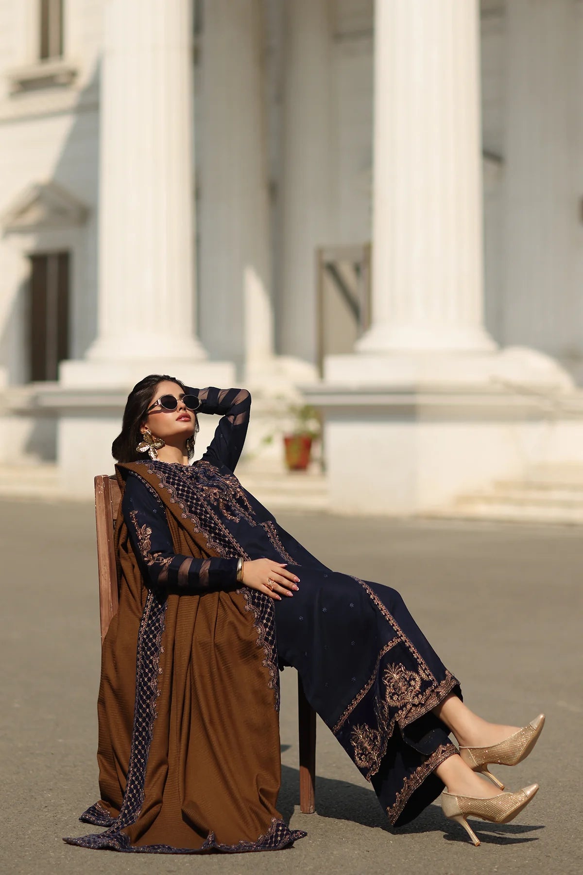 3-PC Unstitched Peach Leather with Velvet CSW5-01