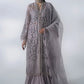 3 Piece Unstitched Embroidered Organza Suit | BD - 3105