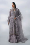 3 Piece Unstitched Embroidered Organza Suit | BD - 3105