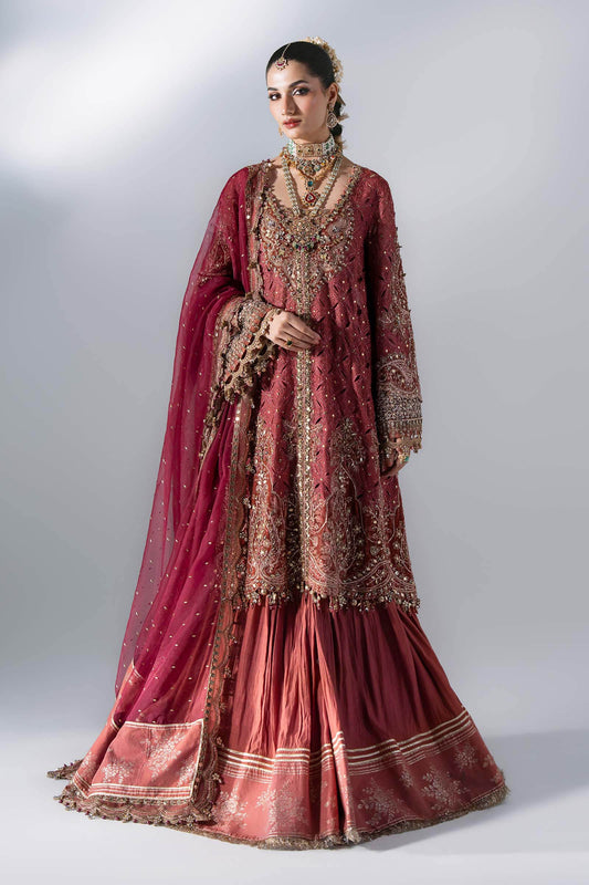 3 Piece Unstitched Embroidered Organza Suit | BD - 3108