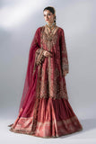 3 Piece Unstitched Embroidered Organza Suit | BD - 3108
