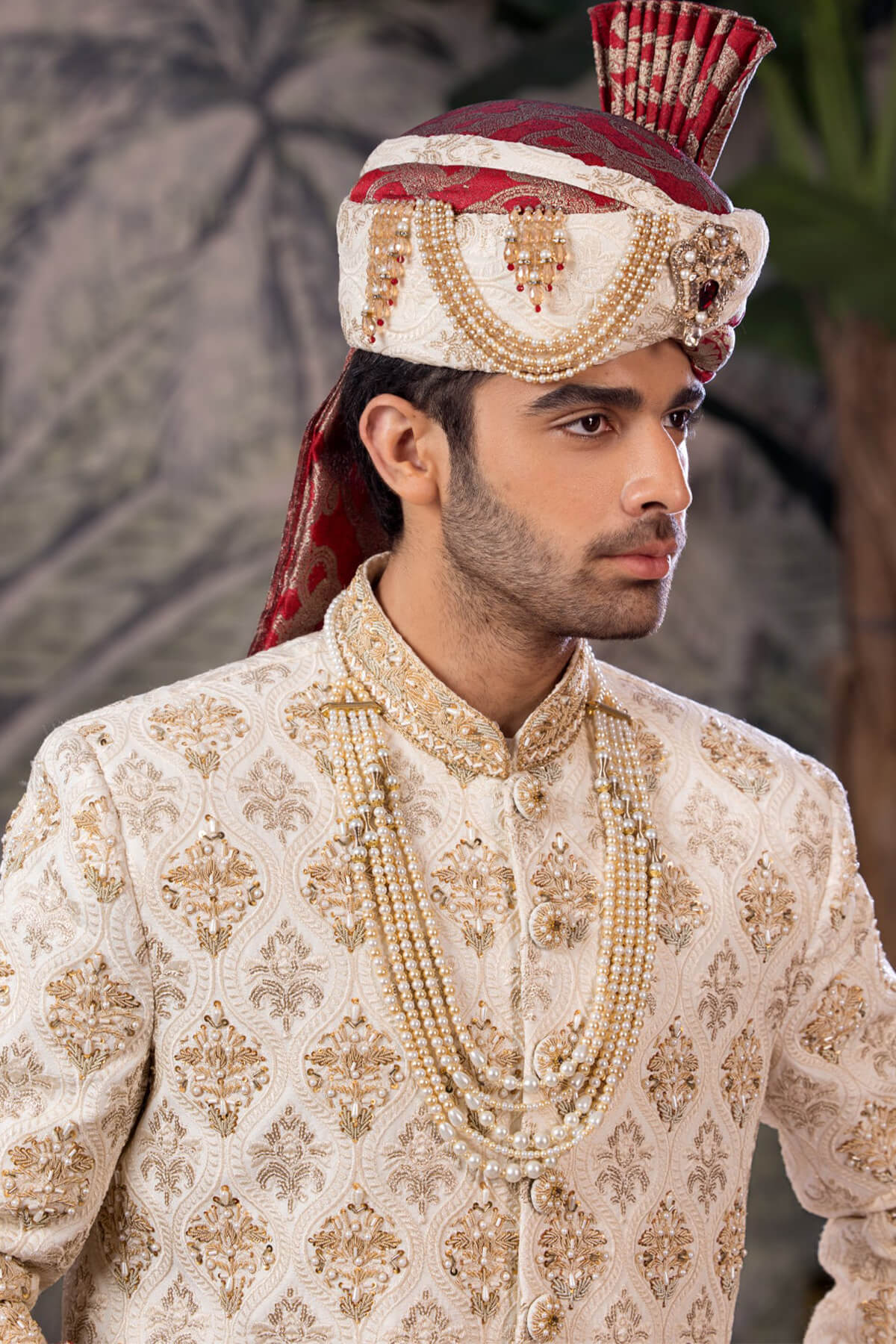 Bin Tayyab Sherwani (TD-1541) OFF WHITE