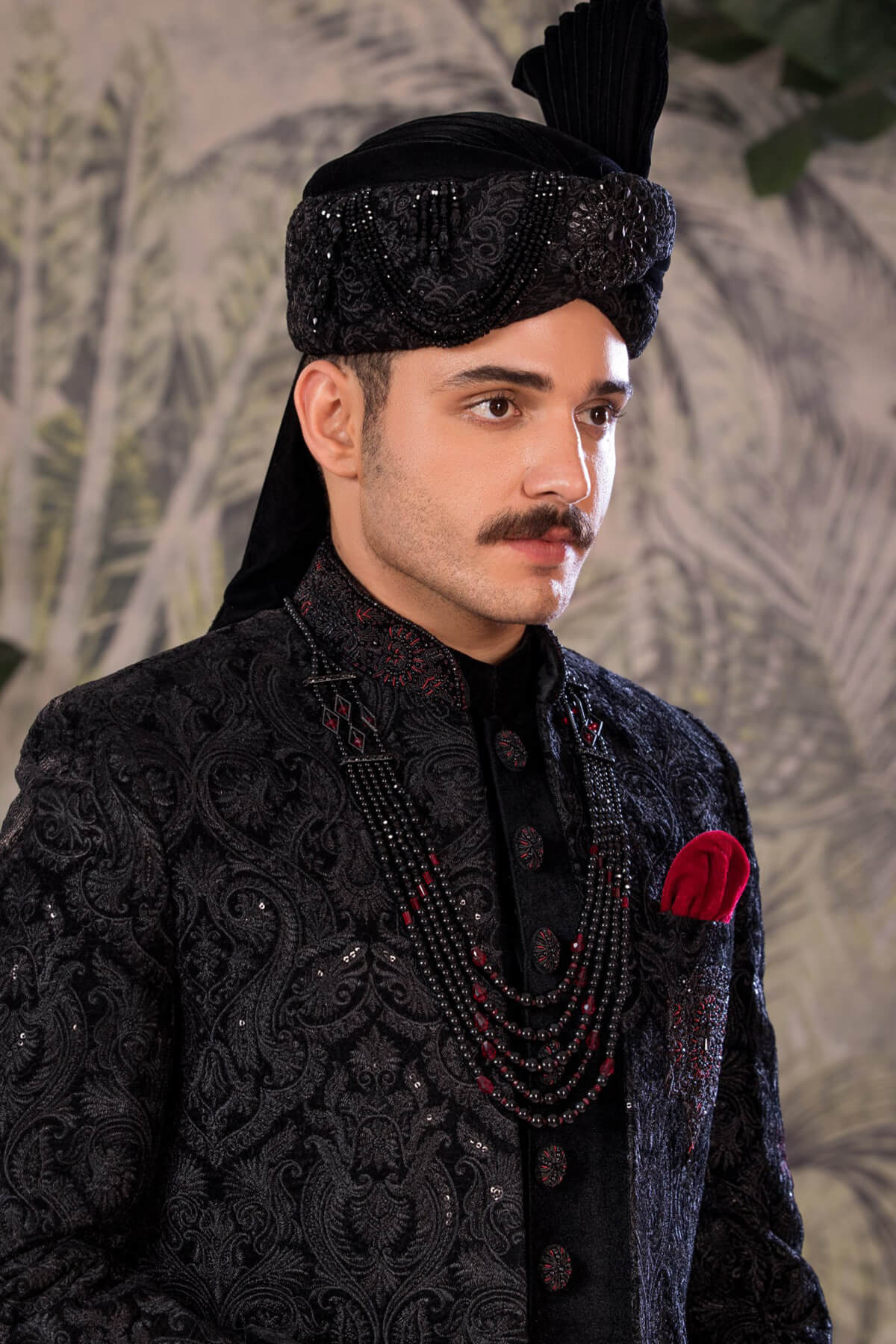 Bin Tayyab Sherwani (TD-1750) BLACK