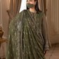 Orlena - 3 Piece Embroidered Chiffon Dress