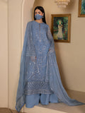 Nivara - 3 Piece Embroidered Chiffon Dress